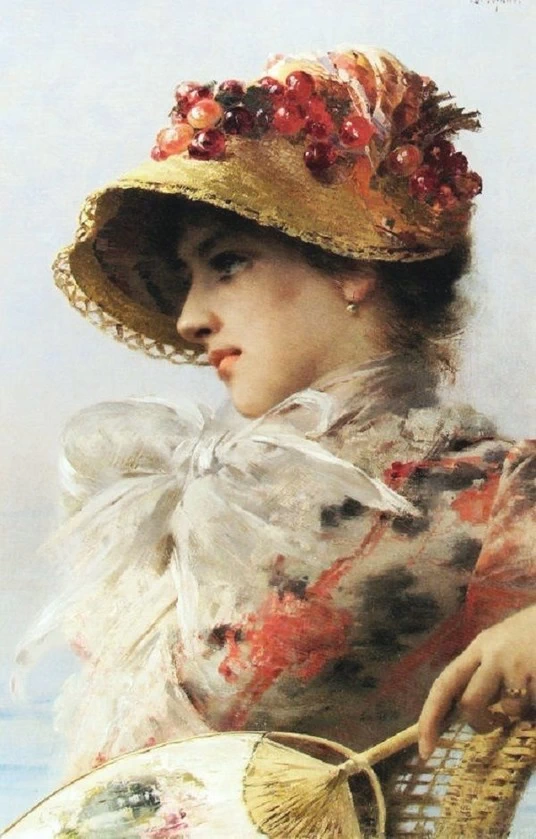 Donna con ventaglio